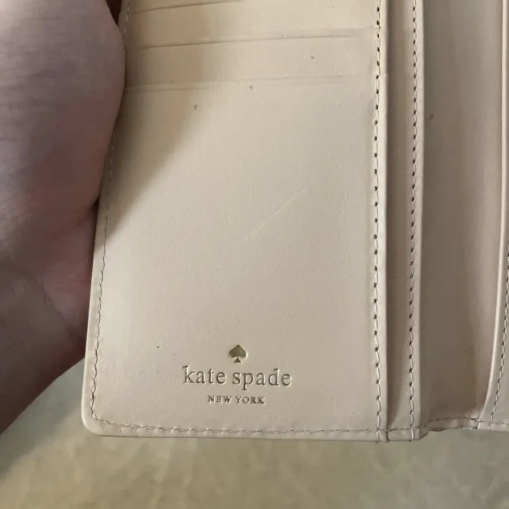 Kate Spade New York Montford Park Stacy Wallet Smooth Patent Cream